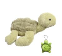 SYTTNUM Peluche Tortue Coussin et Porte-clés Set,Coussin Tortue Doudou,Tortue Géante Peluches, Porte-clé Peluche Tortue, Mignon Kawaii Tortues Cadeaux d'anniversaire pour Enfants 28cm