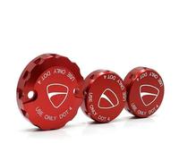 SYUFRE Brake Fluid Reservoir Cap CNC pour Ducati Hypermotard/Multistrada/Monster 1100/S/EVO 1200/S/R Embrayage De Frein Avant Bouchon De Réservoir De Liquide De Frein Arrière