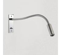 SYUFRE Lampe de lecture LED encastrable for tête de lit 3 W 3000 K - Spot mural flexible à col de cygne avec interrupteur - Applique murale réglable à montage plat for chambre à coucher, chevet, salle