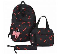 Syutokul Ensemble de sac à dos à nœud mignon, poches prêtes repas Cherry C confortables au quotidien, poches prêtes repas Dreamy Bow