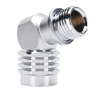 SYUULCOI Adaptateur pivotant à 110 degrés, Adaptateur de Tuyau en Laiton plaqué CR pour régulateur de plongée sous-Marine de 2ème étage