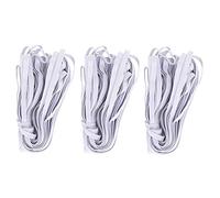 SYUULCOI Corde élastique pour vêtements, Cordon en Fibre de polypropylène de 10 m, Corde élastique Plate pour Bricolage, vêtements de Sport, Poignets, Pantalons, Jupes, Forte (Blanche)