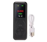 SYUULCOI Détecteur de rayonnement nucléaire, compteur de détection de 90mm, écran transparent, détecteur de rayonnement portable pour usage domestique