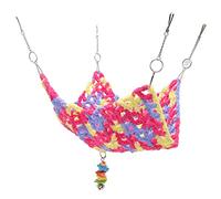 SYUULCOI Hamster Weave Hammock, pour la Cage Petite Animale, lit Suspendu, pour Chinchilla, pour Perroquet, pour Le Cochon d'Inde, Un Design sûr Confortable et Durable et Durable (35 * 35cm)