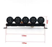 SYUULCOI Kit de Barre Lumineuse LED pour Voitures RC, Simulation réaliste, Installation Facile, Fonction stroboscopique, Compatible avec Les modèles Traxxas -4, SCX10, D90, KM2 (Type de lumière