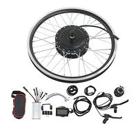SYUULCOI Kit de conversion de vélo électrique 48 V 500 W, roue de moteur d'entraînement avant, pour vélos électriques, scooters, vélos pliants, comprend un contrôleur, un compteur (20 pouces)