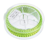 SYUULCOI Ligne de préparation en Polyester Non ciré pour pêche à la Mouche, 30lb, 50m, Remplissage de Tasse, énorme Ligne de, pièces de pêche (Jaune Noir)