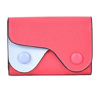 SYUULCOI Portefeuille avec Protection RFID, Unisexe, en Cuir PU, Format accordéon, Porte-Cartes Multifonction, Porte-Monnaie, Format Compact (Rouge)