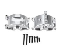 SYUULCOI pour A959 A979 A969 1/18 RC voiture avant arrière Gear Box Mount pièces de mise à niveau, Heavy Duty alliage métallique, stabilité améliorée, amortissement des (Argent)