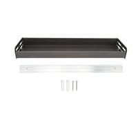 SYUULCOI pour Organisateur de Rack, étagère Murale multifonctionnelle, Rangement Amovible en métal et en Plastique Durable pour Cuisine Salle de Bain (Gris)