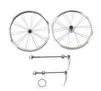 SYUULCOI pour paire de roues de vélo, 2 roulements avant, 4 roulements arrière, roues en alliage d'aluminium de 20 pouces, compatibles 8-11 vitesses, rayons en acier inoxydable