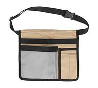 SYUULCOI Sac à Outils Suspendu unilatéral à la Taille, Tissu Oxford résistant à l'usure, Organisateur d'outils réglables pour Le Jardin (Kaki et Gris)
