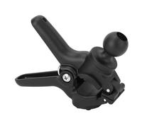 SYUULCOI Support de Fixation pour Guidon en Alliage d'aluminium avec Pinces à Ressort antidérapantes à rotule de 2,5 cm (1 Pouce) pour Rail de Bureau ou Tube Rond