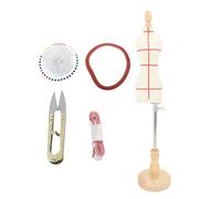 SYUULCOI Torse de mannequin de forme vestimentaire, pour la couture, hauteur réglable, léger, portable, forme du corps féminin pour la couture, l'affichage, la pratique pédagogique (1/2 échelle)