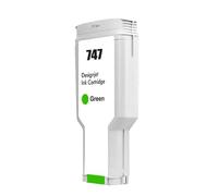 Sywchrf Cartouche à Encre Compatible 300 ML Compatible avec 747 747xl P2V84A P2V85A P2V86A P2V87A Fonctionne avec Imprimante DesignJet Z6 Z9(747-Green)