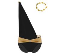 Sywiyi Costume De Dieu Grec Homme Costume Romain Empereur Gladiateur D Eros Ange De L Amour Cupidon Avec Couvre Chef Carnaval Halloween Noir XXL