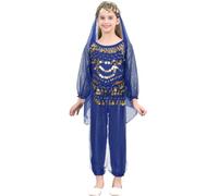 Sywiyi Vêtement Danse Du Ventre Pour Mädchen Avec Paillettes Robe Bal Indienne Arabe Princesse Manches Longues Costume Oriental Costume Dhalloween Carrousel Cosplay