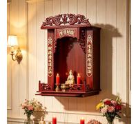 SYXHJTFZ Meuble d'autel de Bureau en Bois Style Dieu Fortune