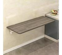 SYXHJTFZ Table Pliante Murale Rabattable en Bois, Panneau écologique en Bois Massif Noyau de pin, Style Moderne Simple, pour Restaurant Salon de thé Bar café Commercial(Grey Oak,60 * 40cm)