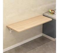 SYXHJTFZ Table Pliante Murale Rabattable en Bois, Panneau écologique en Bois Massif Noyau de pin, Style Moderne Simple, pour Restaurant Salon de thé Bar café Commercial(Oak Color,120 * 30cm)