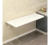 SYXHJTFZ Table Pliante Murale Rabattable en Bois, Panneau écologique en Bois Massif Noyau de pin, Style Moderne Simple, pour Restaurant Salon de thé Bar café Commercial(White,60 * 30cm)