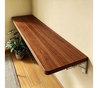 SYXHJTFZ Table Pliante Murale Rabattable en Bois, Table Murale Moderne Minimaliste, Panneau de Bois pour Bar Café Restaurant Salon de Thé(Walnut,80 * 20cm)