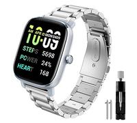 Syxinn Bracelet pour Amazfit GTS 2 Mini/GTS 2/GTS 2e, Amazfit GTS 3/3 Mini, Amazfit GTS 4/GTS 4 Mini Bracelet 20mm Acier inoxydable Métal Bande pour Amazfit Bip 3/Bip 3 Pro/Bip Lite pour Femme Homme