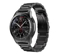 Syxinn Compatible Con Bracelet de Montre Galaxy Watch 46mm/Gear S3 Frontier/Classic/Galaxy Watch 3 45mm 22mm Bande Acier Inoxydable Métal Sport Sangle Bracelets pour Huawei Watch GT 3/GT 2 46mm
