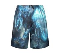 SyXIOP Blue Dragon Short de pyjama pour homme, Dragon Bleu, M