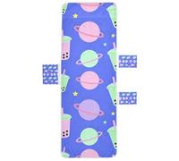 SyXIOP Boba Tea Housse de chaise longue en microfibre douce avec poches pour plage, jardin, cour, excursions 215,9 x 76,2 cm