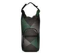 SyXIOP Bouteille d'eau carrée à carreaux de couleur foncée avec fermeture éclair pour randonnée 50/61/81/118 ml pour adultes et enfants, marche, randonnée, camping, voyage, Funda para Botella De Agua