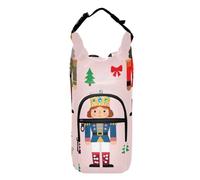 SyXIOP Childish Porte-bouteille isotherme pour bouteille d'eau avec fermeture éclair Motif soldats Casse-noisettes Rose 50/61/81/1134 g Pour la marche quotidienne, la randonnée et d'autres activités