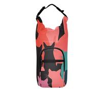 SyXIOP Coloful Cat Shadow Art Sac de transport pour bouteille d'eau facile à transporter 50/61/81/1,2 l pour la marche quotidienne, la randonnée et d'autres activités de plein air Accessoires pour