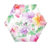 SyXIOP Corée du Sud Hibiscus Syriacus Beauty Summer Flowers_97890_3 Coupe-vent, résistant au soleil, imperméable, grand parapluie de 99 cm, ouverture automatique et fermeture automatique, parapluies
