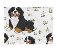 SyXIOP Couverture Minky pour bébé Motif bouvier bernois | Couverture de réception double couche pour nouveau-nés, couvertures pour bébé garçon, couverture pour nouveau-nés
