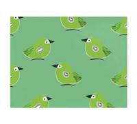 SyXIOP Couverture Minky pour bébé Oliver Jeffers Style Kiwi Jade Bird | Couverture en mousseline double couche pour bébé fille, motif à pois minky doux, 152,4 x 127 cm