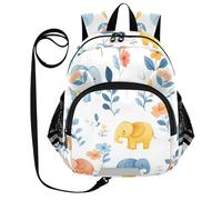 SyXIOP Cute Ears Big Kid Sacs à dos Laisse Cool Filles Anti-Perte Daycare Sac avec Bande Réfléchissante Dessin Animé Mignon Éléphants Blanc, Dessin animé mignon éléphants blanc, S, Décontracté