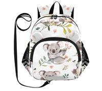 SyXIOP Cute Ears Mini sac à dos pour enfants avec laisse et bande réfléchissante Gris koala, Beauté Koala Gris, M, Décontracté