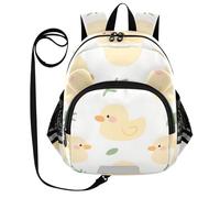 SyXIOP Cute Ears Sacs à dos pour enfants Laisse Cool Girls Anti-Perte Carry On Sacs à dos avec bande réfléchissante Dessin animé mignon canard jaune, Dessin animé mignon canard jaune, M, Décontracté