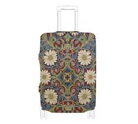 SyXIOP Daisy Red William Morris Housse de protection élastique lavable pour bagages de 45,7 à 81,3 cm, Daisy Red William Morris, M 22-24 in, Classique