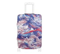 SyXIOP Dragon Fire 4 juillet Independence Day Housses élastiques pour bagages anti-rayures pour valises de 45,7 à 81,3 cm, Dragon Fire 4th of July Independence Day, M 22-24 in, Classique