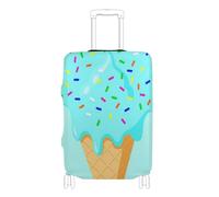 SyXIOP Drip Style Lake Ice Cream Housse de protection élastique anti-rayures pour bagages de 45,7 à 81,3 cm, Crème glacée Drip Style Lake Blue, M 22-24 in, Classique