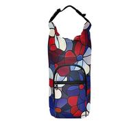 SyXIOP Funda para Botella De Agua Porte-bouteille isotherme pliable en verre Motif fleurs Rouge et bleu 50/61/81/118 ml