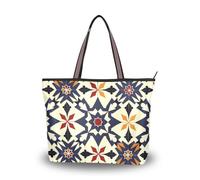 SyXIOP Grand sac à main marocain en soie bleu foncé avec fermeture éclair pour femme, pour bal, fiançailles, cocktail, fête, mariage, Bleu foncé marocain, Large