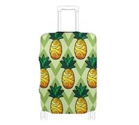 SyXIOP Housse de bagage élastique extra large anti-rayures avec motif ananas mystérieux pour valise de 45,7 à 81,3 cm, Ananas mystère de dessin animé, M 22-24 in, Classique