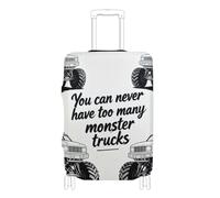 SyXIOP Housse de bagage noire élastique résistante aux rayures pour bagages de 45,7 à 81,3 cm, Never Have Too Many Monsters Black, L 26-28 in, Classique