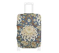 SyXIOP Housse de bagage vintage Chrysanthème William Morris élastique durable anti-rayures pour valise de 45,7 à 81,3 cm, Chrysanthème vintage William Morris, S 18-20 in, Classique