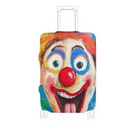 SyXIOP Housse de protection élastique anti-rayures pour valises de 45,7 à 81,3 cm, Clown de cirque mignon dessin animé, M 22-24 in, Classique