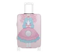 SyXIOP Housse de protection pour valises de 45,7 à 81,3 cm - Élastique et durable - Anti-rayures - Motif dessin animé Lolita, Anime Lolita mignon, S 18-20 in, Classique