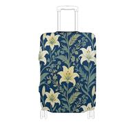 SyXIOP Housses de valises élastiques à motif floral William Morris résistant aux rayures pour valises de 45,7 à 81,3 cm, Motif floral William Morris, S 18-20 in, Classique